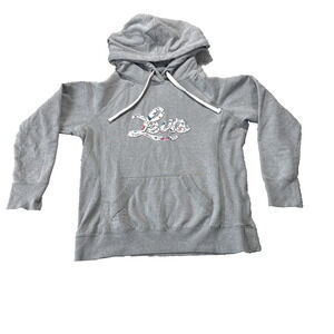Levi's Size LargeHoodie Sweatshirt Gray Logo Hooded Kangaroo Pocket Pullover